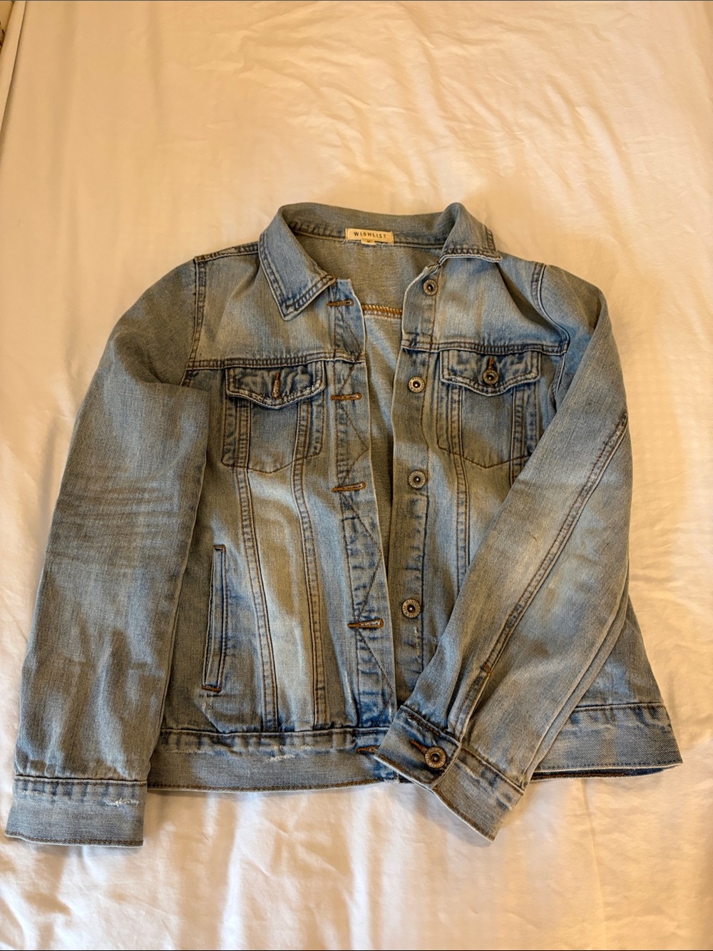 Wishlist Light Wash Denim Jacket, M